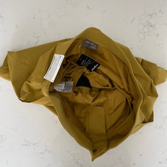 Eddie Bauer Horizon HR Skort w Liner Shorts Hi Rise UPF 50+ Active Gold Sz 8 NWT - Picture 4 of 12